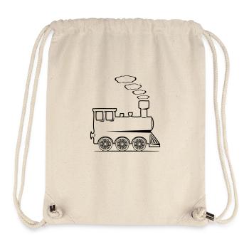 dampflok eisenbahn lok spielzeug - Stanley/Stella recycelter Gym Bag - Naturweiß - Vorne