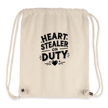 Heart Stealer on Duty - Stanley/Stella Recycled Gym Bag - natural - Front