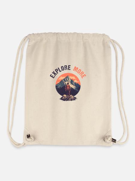 Explore more - Stanley/Stella recycelter Gym Bag - Naturweiß