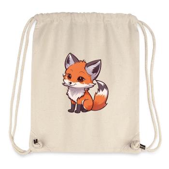 Total niedlicher Fuchs - Stanley/Stella recycelter Gym Bag - Naturweiß - Vorne