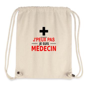 j'peux pas je suis médecin - Stanley/Stella Recycled Gym Bag - natural - Front
