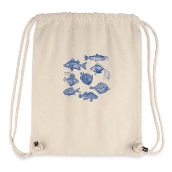 Pêche aux compliments - Sac à cordon recyclé Stanley/Stella - blanc naturel - Devant