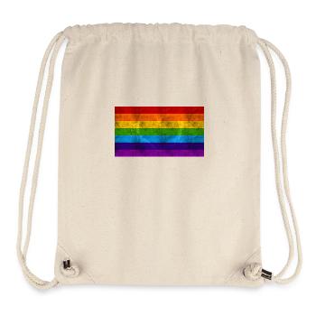 Rainbow flag - Stanley/Stella Recycled Gym Bag - natural - Front