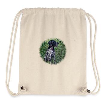 Jagdhund Deutsch Kurzhaar - Stanley/Stella recycelter Gym Bag - Naturweiß - Vorne