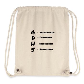 Abstrakter Farbverlauf Bleistiftzeichnung - Stanley/Stella recycelter Gym Bag - Naturweiß - Vorne