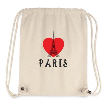 I LOVE PARIS EIFFELTURM FRANKREICH REISE GESCHENK - Stanley/Stella recycelter Gym Bag - Naturweiß - Vorne