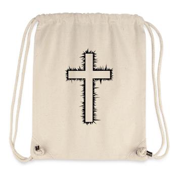 Croix (V) - Sac à cordon recyclé Stanley/Stella - blanc naturel - Devant