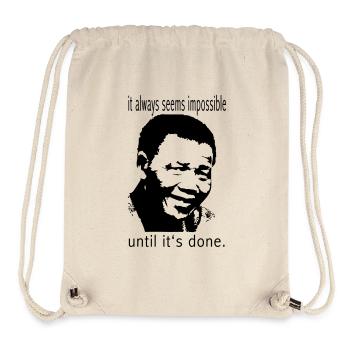 mandela - Sac à cordon recyclé Stanley/Stella - blanc naturel - Devant