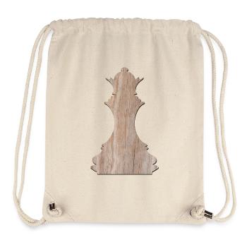 Schachfiguren - Schach spielen - Dame Schachspiel - Stanley/Stella recycelter Gym Bag - Naturweiß - Vorne