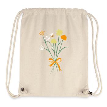 Bouquet Of Wildflowers - Stanley/Stella Recycled Gym Bag - natural - Front