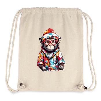 Coole Affe - Stanley/Stella recycelter Gym Bag - Naturweiß - Vorne