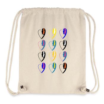 Imprimé numéro20. - Sac à cordon recyclé Stanley/Stella - blanc naturel - Devant