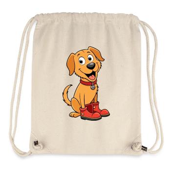 Labrador Retriever Mischievous Grin Shoe Chew - Stanley/Stella Recycled Gym Bag - natural - Front
