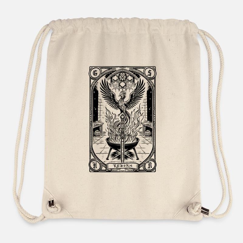 Tarot Phoenix reborn - Stanley/Stella Recycled Gym Bag - natural