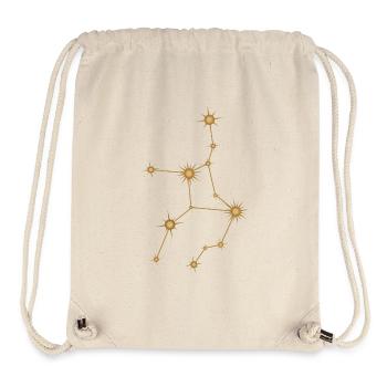 Star Constellation Virgo Zodiac Birth Sign Golden - Stanley/Stella Recycled Gym Bag - natural - Front