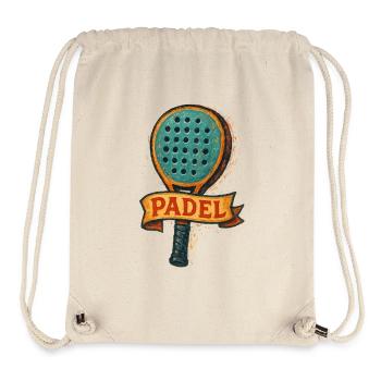 Padel-Racket – Padeliste - Stanley/Stella recycelter Gym Bag - Naturweiß - Vorne
