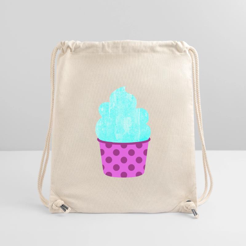 Eis Eiscreme Eiskrem Dots Punkte Softeis Sommer Stanley/Stella recycelter Gym Bag