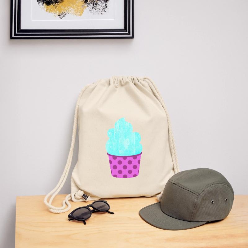 Eis Eiscreme Eiskrem Dots Punkte Softeis Sommer Stanley/Stella recycelter Gym Bag