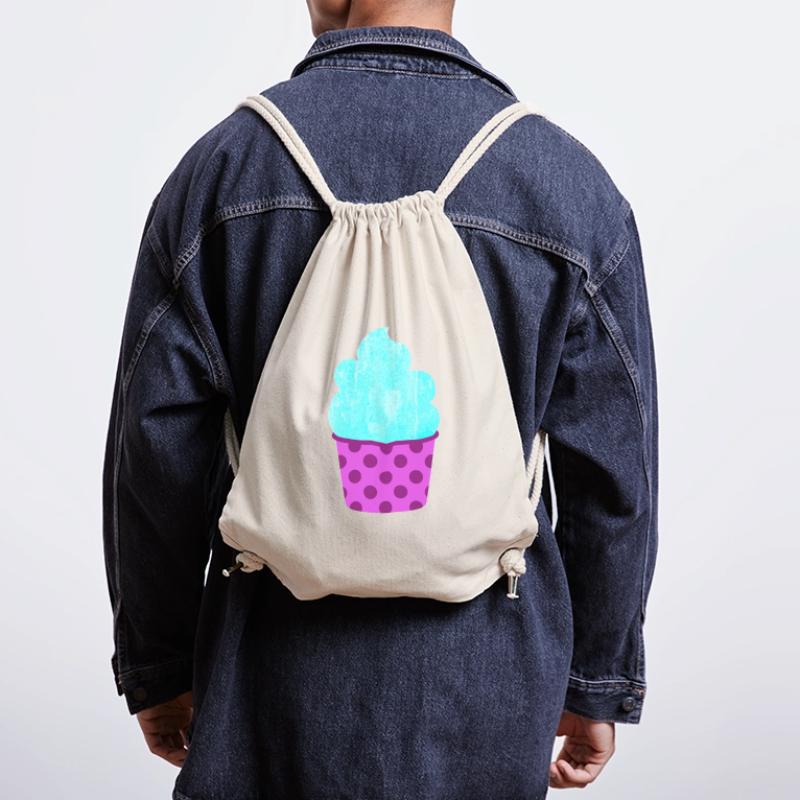 Eis Eiscreme Eiskrem Dots Punkte Softeis Sommer Stanley/Stella recycelter Gym Bag