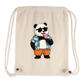 Panda Strand mit Eis - Stanley/Stella Recycled Gym Bag - natural - Front