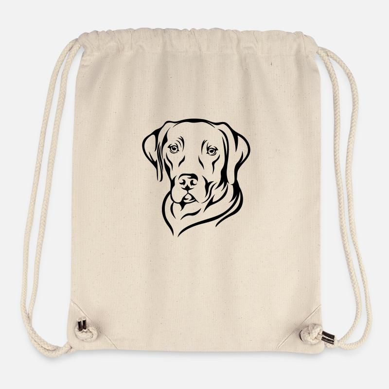 Labrador 2 - Stanley/Stella recycelter Gym Bag - Naturweiß