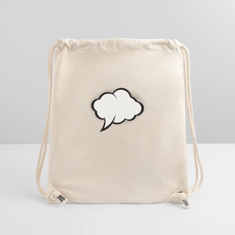 Bulle d'expression de bande dessinée Sac à cordon recyclé Stanley/Stella