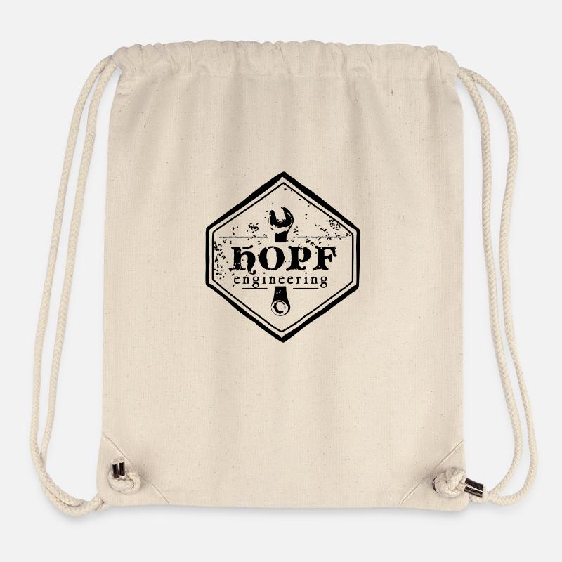 HOPF eng. - Logo groß - Stanley/Stella recycelter Gym Bag - Naturweiß