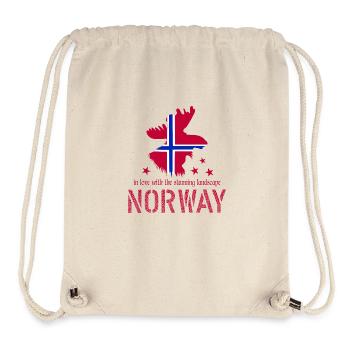 Élan de Norvège - Sac à cordon recyclé Stanley/Stella - blanc naturel - Devant