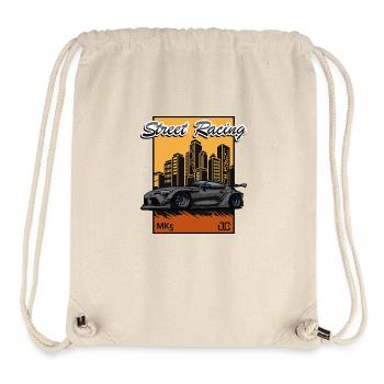 Compact sports car on the streets - Stanley/Stella Recycled Gym Bag - natural - Front