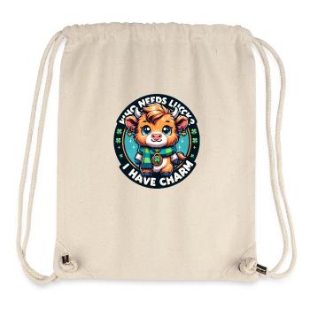 Saint Patrick's Day - Baby Highland Calf - Stanley/Stella Recycled Gym Bag - natural - Front