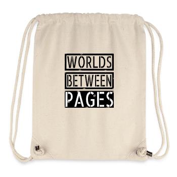 Communauté littéraire Amoureux des livres Dictons humoristiques - Sac à cordon recyclé Stanley/Stella - blanc naturel - Devant