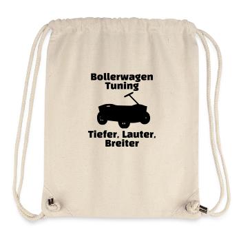 Tiefer Lauter Breiter - Stanley/Stella recycelter Gym Bag - Naturweiß - Vorne