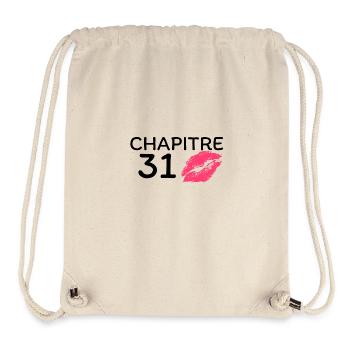Chapitre 31 ans joyeux anniversaire - Sac à cordon recyclé Stanley/Stella - blanc naturel - Devant