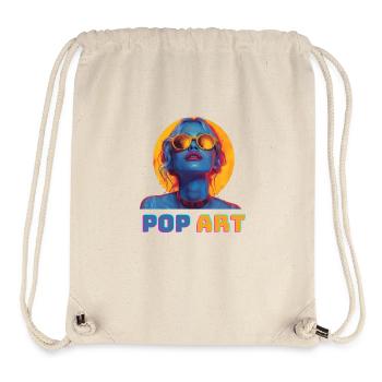 Pop Art - Stanley/Stella recycelter Gym Bag - Naturweiß - Vorne