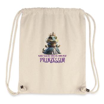 Kroko Prinzessin 02 - Stanley/Stella recycelter Gym Bag - Naturweiß - Vorne