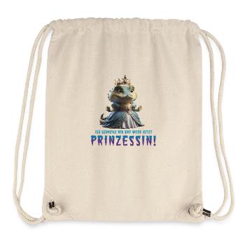 Kroko Prinzessin 03 - Stanley/Stella recycelter Gym Bag - Naturweiß - Vorne
