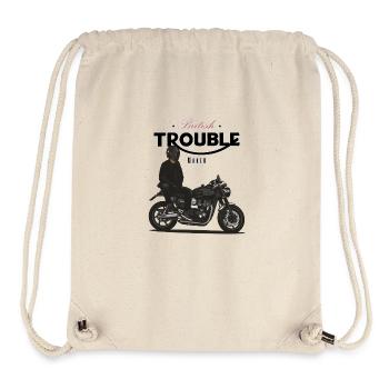 Modern Classic // Custom // Motorcycle - Stanley/Stella Recycled Gym Bag - natural - Front