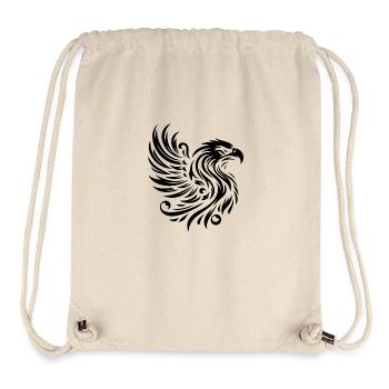 Adler dominiert die schwarze Linie - Stanley/Stella recycelter Gym Bag - Naturweiß - Vorne