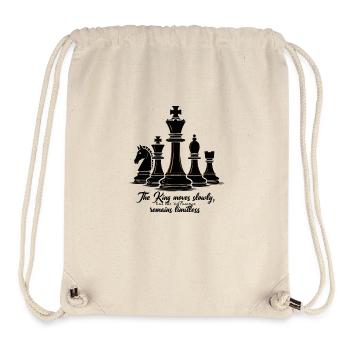 Schach König Bewegung Spiel - Stanley/Stella recycelter Gym Bag - Naturweiß - Vorne