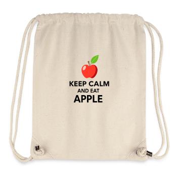 Keep Calm, Eat Apples - Stanley/Stella Recycled Gym Bag - natural - Front