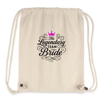 Team Braut Junggesellin - Stanley/Stella recycelter Gym Bag - Naturweiß - Vorne