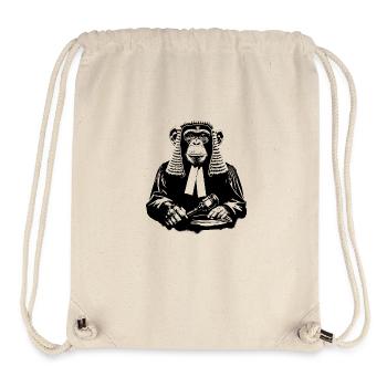 Juge Singe - Sac à cordon recyclé Stanley/Stella - blanc naturel - Devant