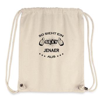 Sexy JENAER Stadt - Stanley/Stella recycelter Gym Bag - Naturweiß - Vorne