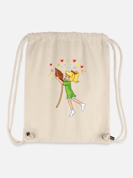 Bibi mit Kartoffelbrei Herzen Sternchen - Stanley/Stella recycelter Gym Bag - Naturweiß