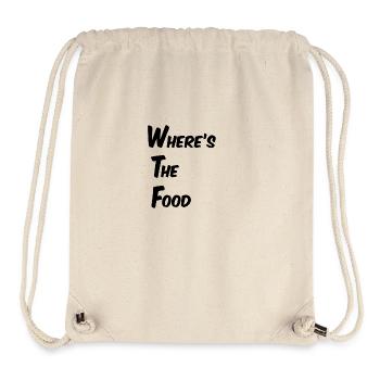 where's the food - Stanley/Stella recycelter Gym Bag - Naturweiß - Vorne