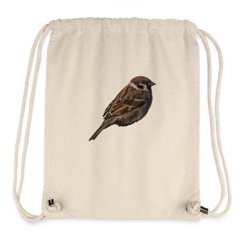 Spatz2 - Stanley/Stella recycelter Gym Bag - Naturweiß - Vorne