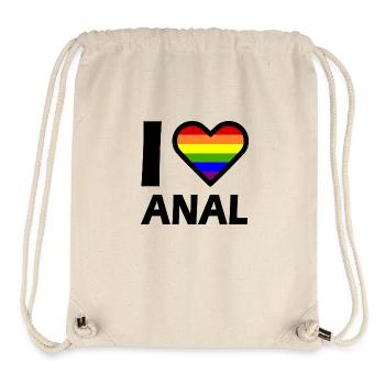 I love - Stanley/Stella Recycled Gym Bag - natural - Front