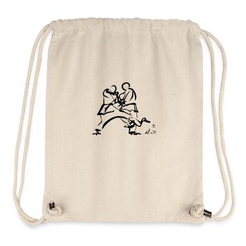 DE_ASHI_BARAI - Sac à cordon recyclé Stanley/Stella - blanc naturel - Devant