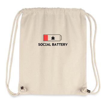 Social Battery - Stanley/Stella Recycled Gym Bag - natural - Front