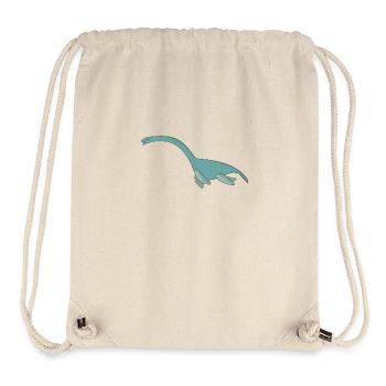 Lustig Comic Nessie Monster Geschenk Dinosaurier - Stanley/Stella recycelter Gym Bag - Naturweiß - Vorne
